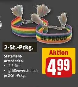 REWE Statement- Armbänder 2 Stück Angebot
