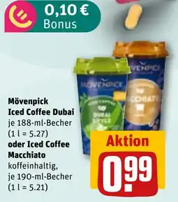 REWE Mövenpick Iced Coffee Dubai oder Iced Coffee Macchiato Angebot