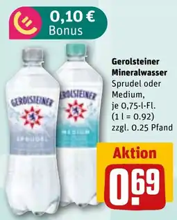 REWE Gerolsteiner Mineralwasser Angebot