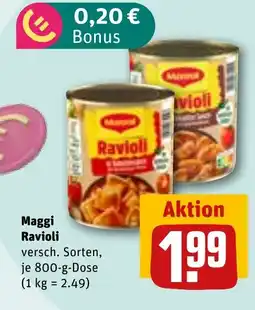 REWE Maggi Ravioli Angebot