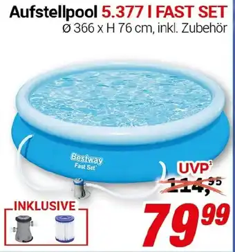 CENTERSHOP Aufstellpool 5.377 l FAST SET Angebot