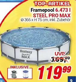 CENTERSHOP Framepool 6.473 l STEEL PRO MAX Angebot