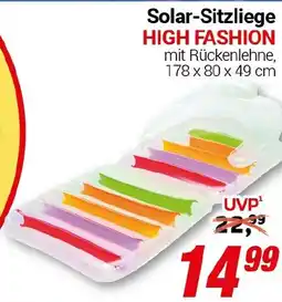CENTERSHOP Solar-Sitzliege HIGH FASHION Angebot
