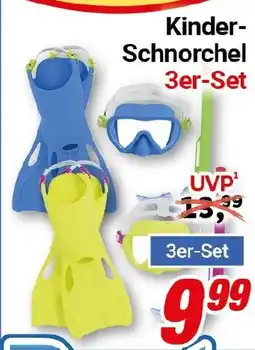 CENTERSHOP Kinder- Schnorchel 3er-Set Angebot