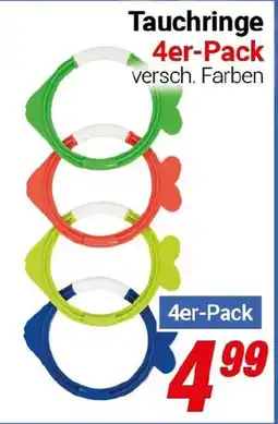 CENTERSHOP Tauchringe 4er-Pack Angebot