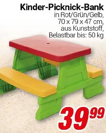 CENTERSHOP Kinder-Picknick-Bank Angebot