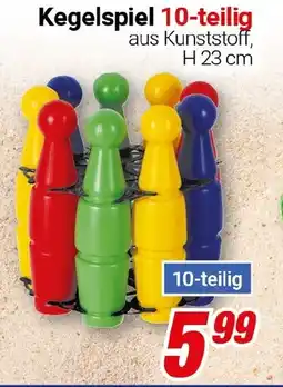 CENTERSHOP Kegelspiel 10-teilig Angebot