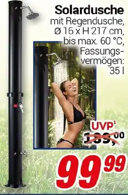 CENTERSHOP Solardusche Angebot
