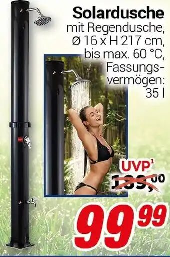 CENTERSHOP Solardusche Angebot