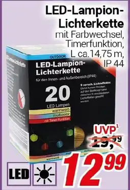 CENTERSHOP LED-Lampion- Lichterkette Angebot
