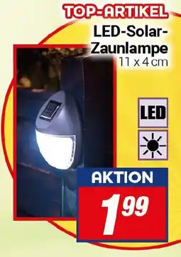 CENTERSHOP LED-Solar- Zaunlampe Angebot