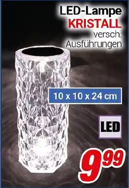 CENTERSHOP LED-Lampe KRISTALL Angebot