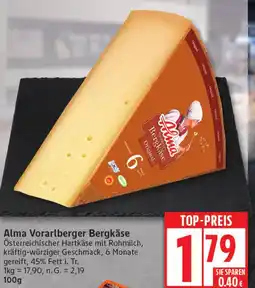 Elli Markt Alma Vorarlberger Bergkäse Angebot