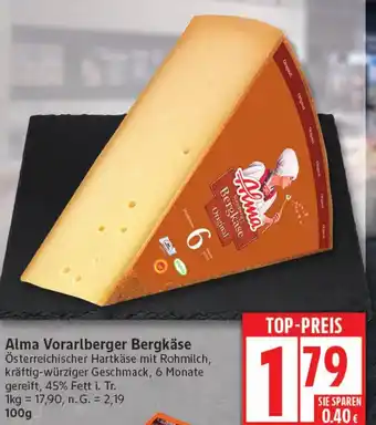 Elli Markt Alma Vorarlberger Bergkäse Angebot