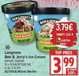 Elli Markt Langnese Ben & Jerry's Ice Cream Angebot