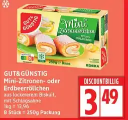 Elli Markt GUT&GÜNSTIG Mini-Zitronen- oder Erdbeerröllchen Angebot