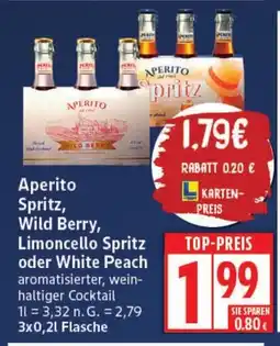 Elli Markt Aperito Spritz, Wild Berry, Limoncello Spritz oder White Peach Angebot