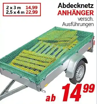 CENTERSHOP Abdecknetz ANHÄNGER Angebot