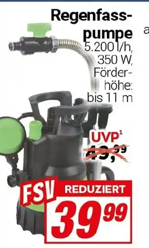 CENTERSHOP Regenfass- pumpe Angebot