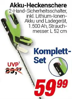 CENTERSHOP Akku-Heckenschere Angebot