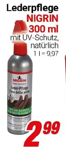 CENTERSHOP Lederpflege NIGRIN Angebot