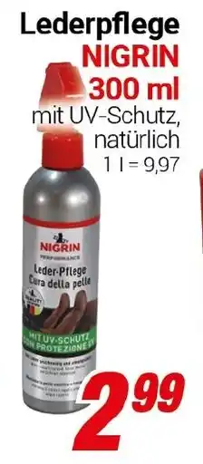 CENTERSHOP Lederpflege NIGRIN Angebot