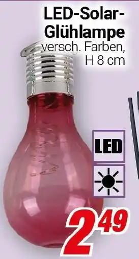 CENTERSHOP LED-Solar- Glühlampe Angebot