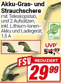 CENTERSHOP Akku-Gras- und Strauchschere Angebot