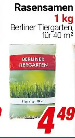 CENTERSHOP Rasensamen Angebot