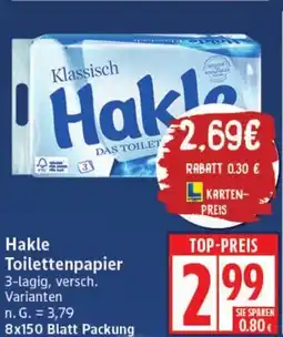 Elli Markt Hakle Toilettenpapier Angebot