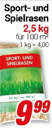 CENTERSHOP Sport- und Spielrasen Angebot