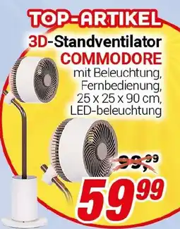 CENTERSHOP 3D-Standventilator COMMODORE Angebot