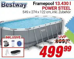 CENTERSHOP Bestway Framepool 13.430 l POWER STEEL Angebot