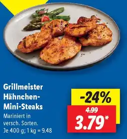 Lidl Grillmeister Hähnchen- Mini-Steaks Angebot