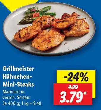 Lidl Grillmeister Hähnchen- Mini-Steaks Angebot