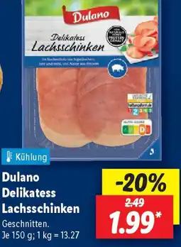Lidl Dulano Delikatess Lachsschinken Angebot