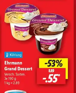 Lidl Ehrmann Grand Dessert Angebot
