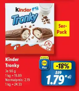 Lidl Kinder Tronky Angebot