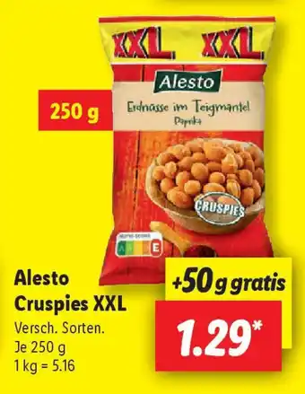 Lidl Alesto Cruspies XXL Angebot