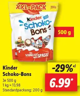 Lidl Kinder Schoko-Bons Angebot