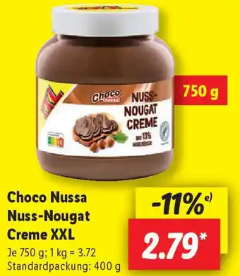 Lidl Choco Nussa Nuss-Nougat Creme XXL Angebot