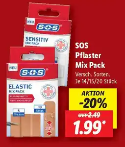 Lidl SOS Pflaster Mix Pack Angebot
