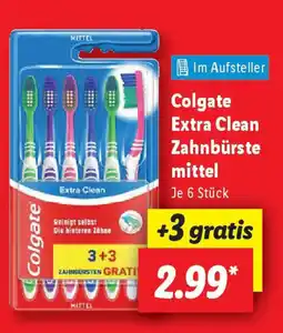 Lidl Colgate Extra Clean Zahnbürste mittel Angebot