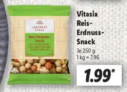 Lidl Vitasia Reis- Erdnuss- Snack Angebot