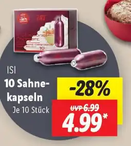 Lidl 10 Sahne- kapseln Angebot