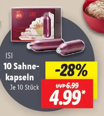 Lidl 10 Sahne- kapseln Angebot