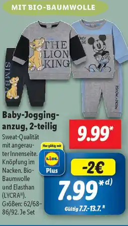 Lidl Baby-Jogging- anzug, 2-teilig Angebot