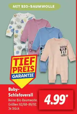 Lidl Baby- Schlafoverall Angebot