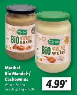 Lidl Maribel Bio Mandel-/ Cashewmus Angebot