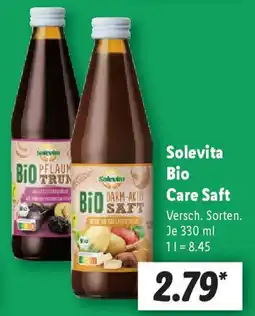 Lidl Solevita Bio Care Saft Angebot